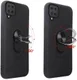 Samsung Galaxy A12 Hoesje met Metalen Magnetische Ring Kickstand Zwart afbeelding 4
