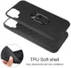 Samsung Galaxy A12 Hoesje met Metalen Magnetische Ring Kickstand Zwart afbeelding 5