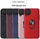Samsung Galaxy A12 Hoesje met Metalen Magnetische Ring Kickstand Zwart afbeelding 9
