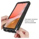 Samsung Galaxy A72 Hoesje Volledig Schokbestendig Hybride Cover Zwart afbeelding 6