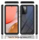 Samsung Galaxy A72 Hoesje Volledig Schokbestendig Hybride Cover Zwart afbeelding 7
