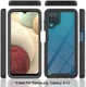 Samsung Galaxy A12 Hoesje Volledig Schokbestendig Hybride Cover Zwart afbeelding 8