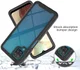 Samsung Galaxy A12 Hoesje Volledig Schokbestendig Hybride Cover Zwart afbeelding 4