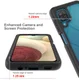 Samsung Galaxy A12 Hoesje Volledig Schokbestendig Hybride Cover Zwart afbeelding 6