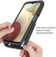 Samsung Galaxy A12 Hoesje Volledig Schokbestendig Hybride Cover Zwart afbeelding 7