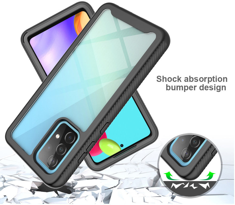 Samsung Galaxy A52 / A52S Hoesje Volledig Schokbestendig Cover Zwart afbeelding 2