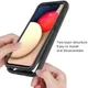 Samsung Galaxy A02s Hoesje Volledig Schokbestendig Hybride Cover Blauw afbeelding 6