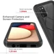 Samsung Galaxy A02s Hoesje Volledig Schokbestendig Hybride Cover Blauw afbeelding 4