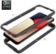 Samsung Galaxy A02s Hoesje Volledig Schokbestendig Hybride Cover Blauw afbeelding 5
