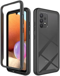 Samsung Galaxy A32 4G Hoesje Volledig Schokbestendig Cover Zwart afbeelding