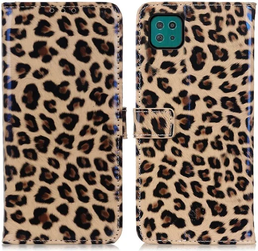 Samsung Galaxy A22 5G Hoesje Portemonnee Book Case met Luipaard Print afbeelding 3