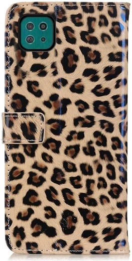 Samsung Galaxy A22 5G Hoesje Portemonnee Book Case met Luipaard Print afbeelding 8