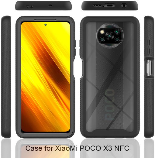 Xiaomi Poco X3 / X3 Pro Hoesje Volledig Schokbestendig Cover Zwart afbeelding 7