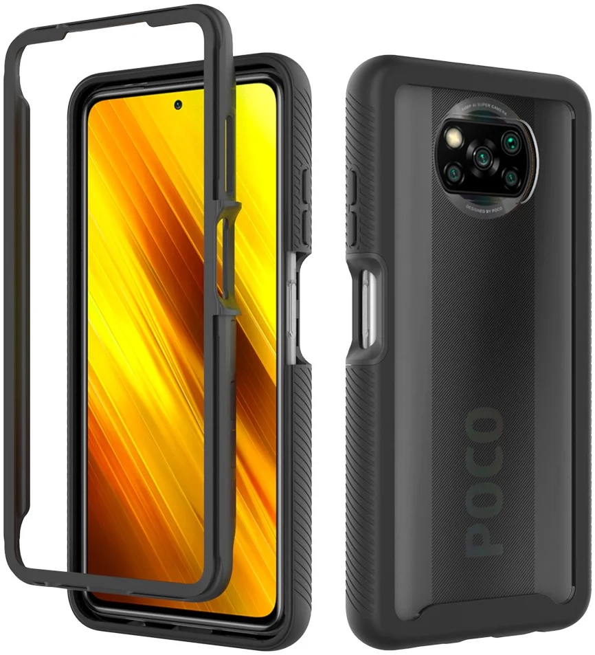 Xiaomi Poco X3 / X3 Pro Hoesje Volledig Schokbestendig Cover Zwart afbeelding 8