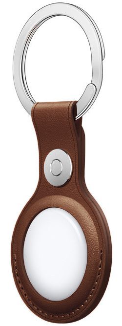 Rosso Deluxe Apple AirTag Sleutelhanger Echt Leer Hoesje Bruin afbeelding 8