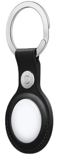 Rosso Element Apple AirTag Sleutelhanger Kunstleer Hoesje Zwart afbeelding 8