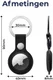 Rosso Element Apple AirTag Sleutelhanger Kunstleer Hoesje Bruin afbeelding 9