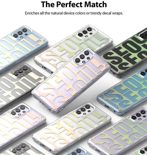 Ringke Fusion Samsung Galaxy A32 4G Hoesje Seoul Print Transparant afbeelding 10