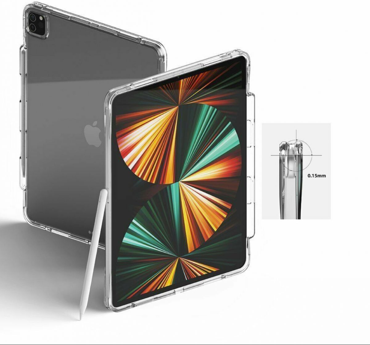 Ringke Fusion Apple iPad Pro 12.9 (2021) Hoes Transparant afbeelding 3