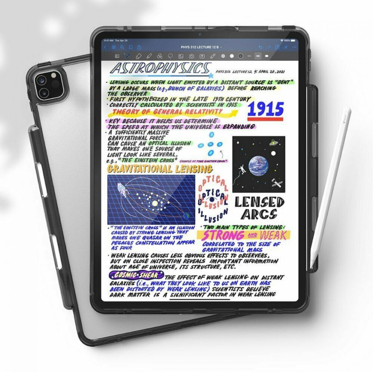 Ringke Fusion Apple iPad Pro 12.9 (2021) Hoes Transparant afbeelding 4
