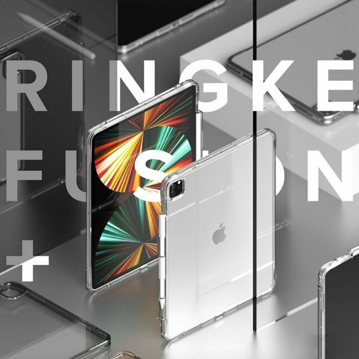 Ringke Fusion Apple iPad Pro 12.9 (2021) Hoes Transparant afbeelding 6