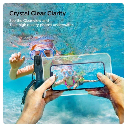 Spigen Universeel Waterbestendig Hoesje Transparant Duo Pack afbeelding 6