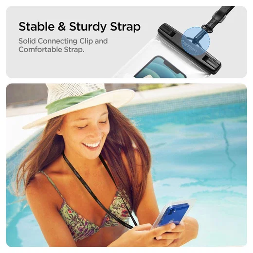 Spigen Universeel Waterbestendig Hoesje Transparant Duo Pack afbeelding 4