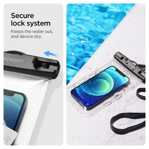 Spigen Universeel Waterbestendig Hoesje Transparant Duo Pack afbeelding 5