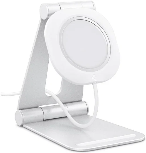 Spigen MagFit S Apple MagSafe Verstelbare Aluminium Houder Wit afbeelding 1