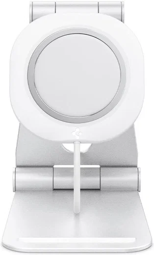 Spigen MagFit S Apple MagSafe Verstelbare Aluminium Houder Wit afbeelding 3