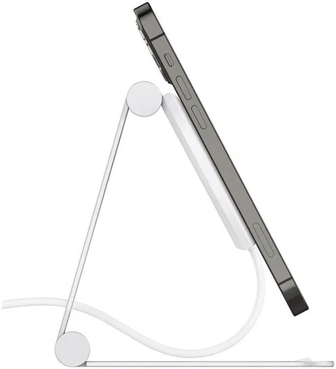 Spigen MagFit S Apple MagSafe Verstelbare Aluminium Houder Wit afbeelding 6