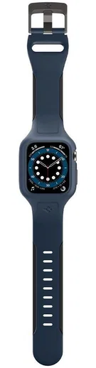 Spigen Liquid Air Pro Apple Watch 44MM Hoesje met Band Siliconen Blauw afbeelding 13