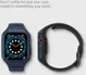 Spigen Liquid Air Pro Apple Watch 44MM Hoesje met Band Siliconen Blauw afbeelding 7