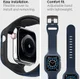 Spigen Liquid Air Pro Apple Watch 44MM Hoesje met Band Siliconen Blauw afbeelding 8