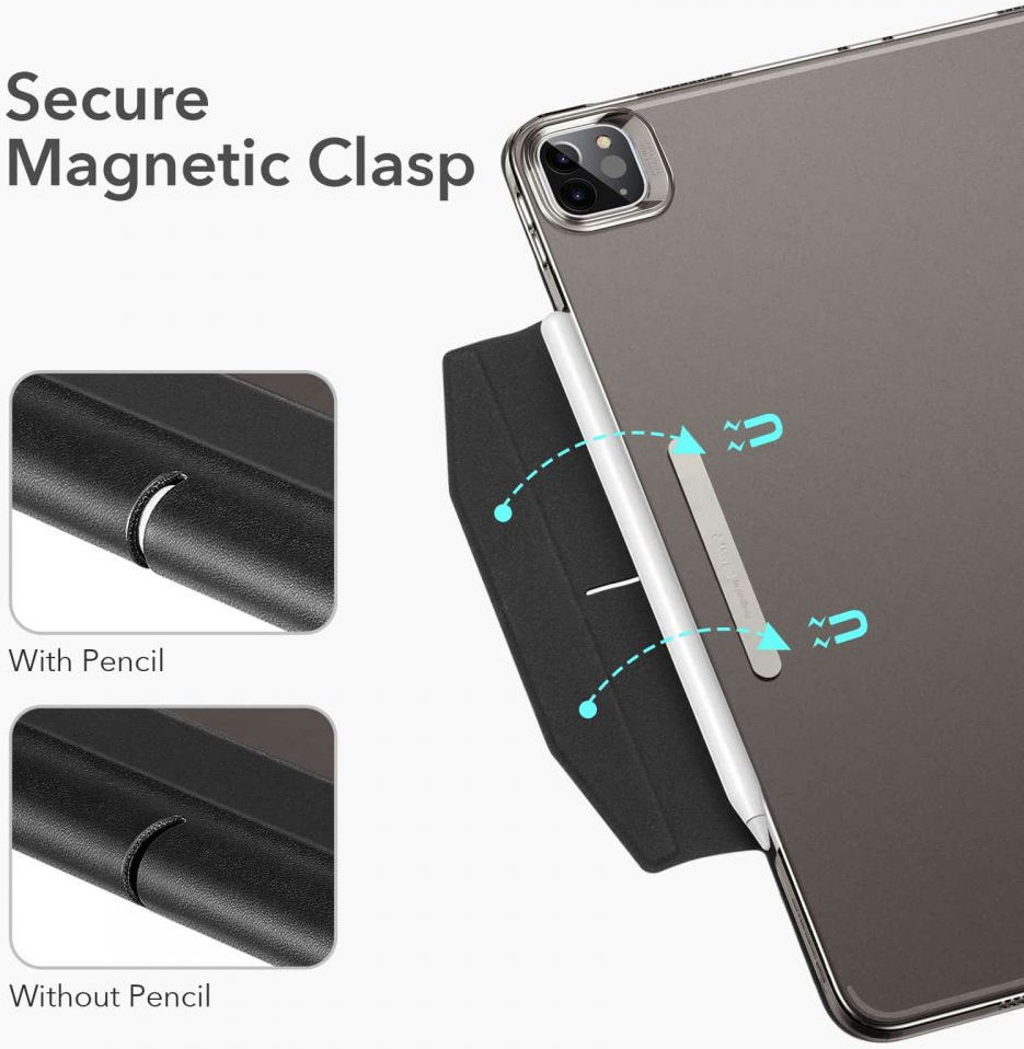 ESR Ascend Apple iPad Pro 12.9 (2021) Hoes met Screen Protector Zwart afbeelding 4