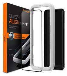 Spigen Apple iPhone 11 / XR AlignMaster Tempered Glass afbeelding