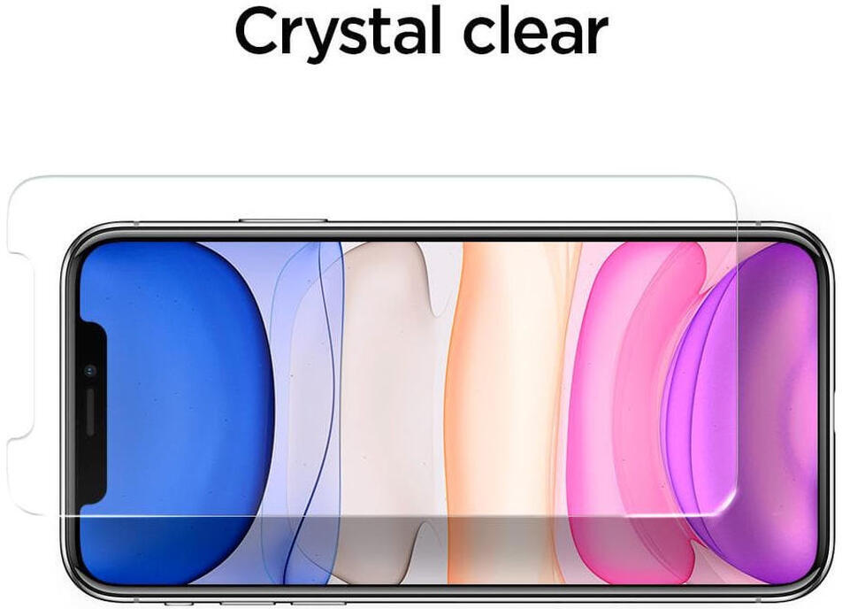Spigen Apple iPhone 11 / XR AlignMaster Tempered Glass afbeelding 4