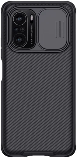 Nillkin CamShield Xiaomi Poco F3 / Mi 11i Hoesje Camera Slider Zwart afbeelding 1