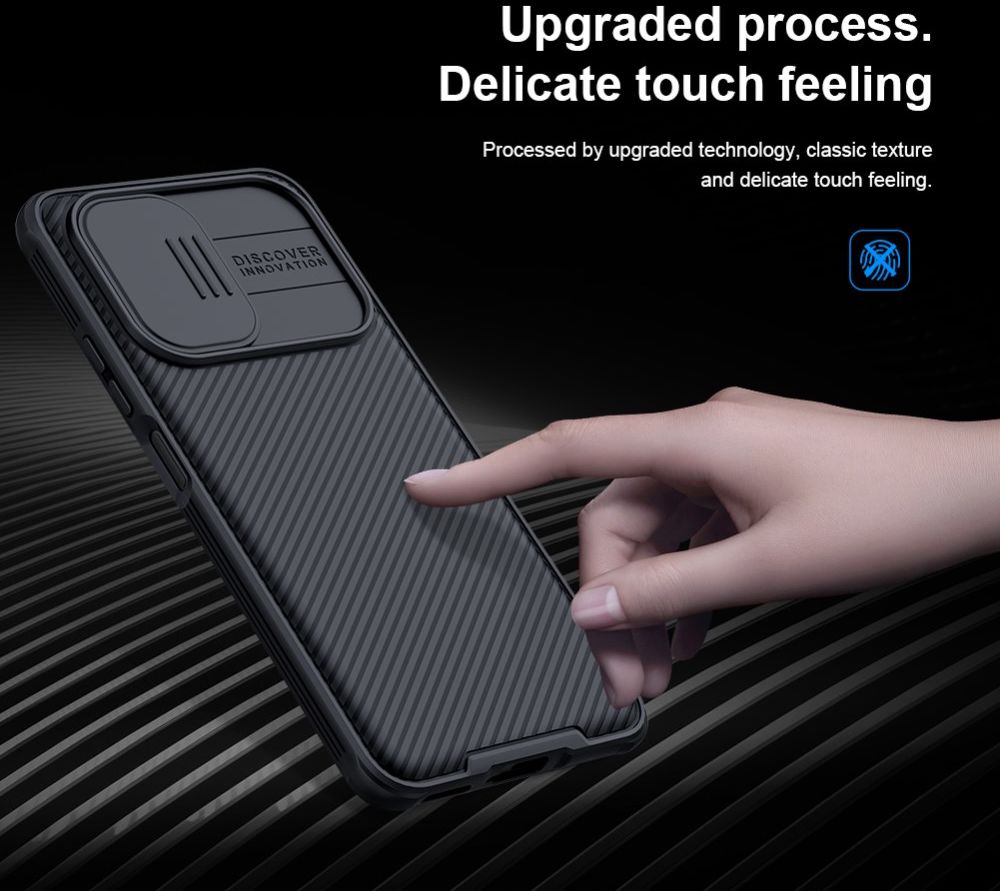 Nillkin CamShield Xiaomi Poco F3 / Mi 11i Hoesje Camera Slider Zwart afbeelding 5