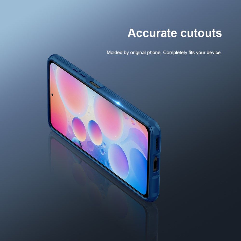 Nillkin CamShield Xiaomi Poco F3 / Mi 11i Hoesje Camera Slider Zwart afbeelding 6