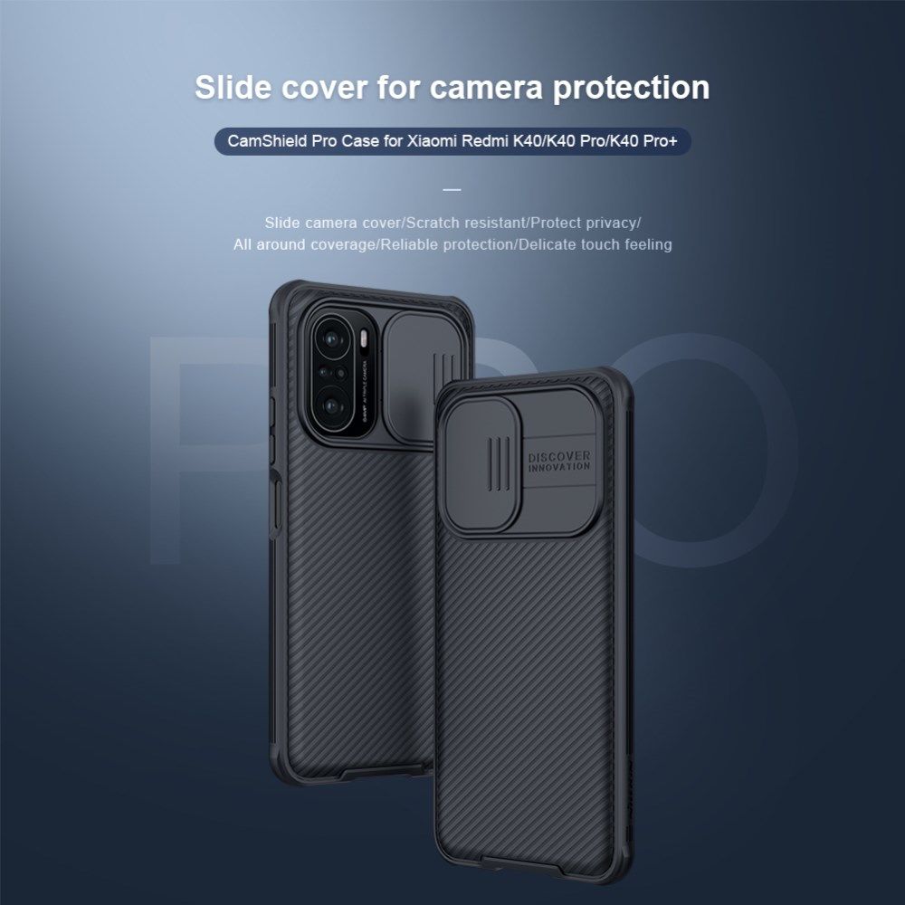 Nillkin CamShield Xiaomi Poco F3 / Mi 11i Hoesje Camera Slider Zwart afbeelding 9