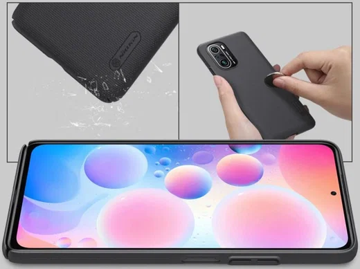 Nillkin Super Frosted Shield Hoesje Xiaomi Poco F3 Zwart afbeelding 3