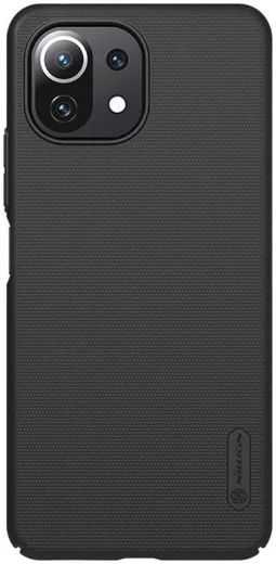 Nillkin Super Frosted Shield Xiaomi Mi 11 Lite 4G/5G (NE) Hoesje Zwart afbeelding 1
