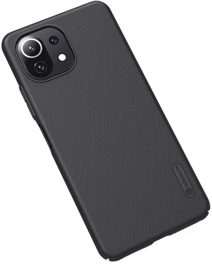 Nillkin Super Frosted Shield Xiaomi Mi 11 Lite 4G/5G (NE) Hoesje Zwart afbeelding 5