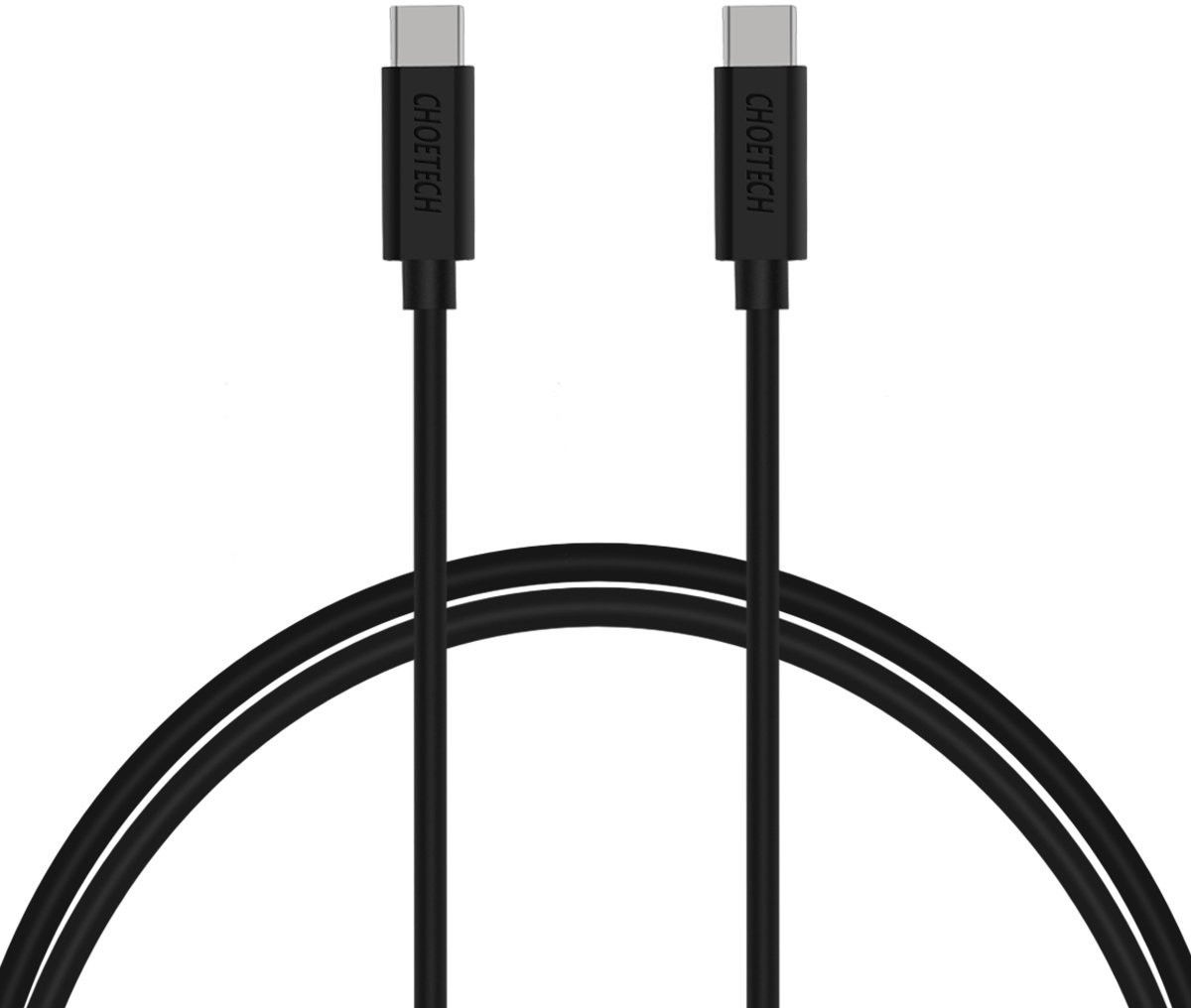 Choetech USB-C naar USB-C Kabel 3 Meter Zwart afbeelding 1