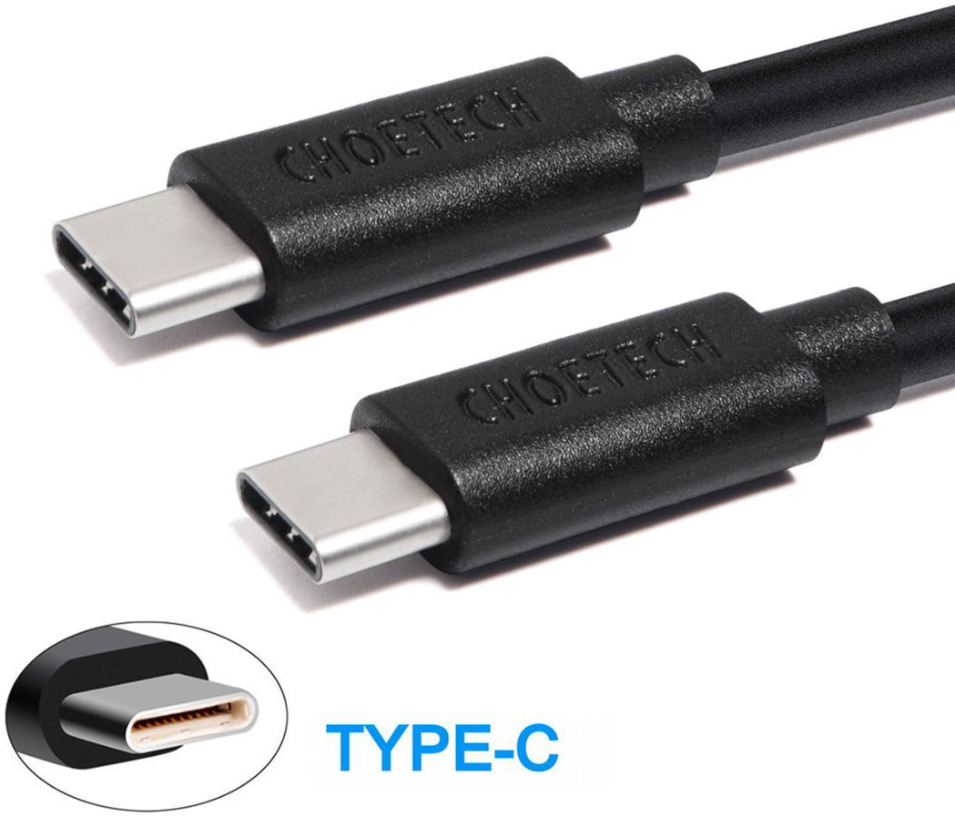 Choetech USB-C naar USB-C Kabel 3 Meter Zwart afbeelding 4