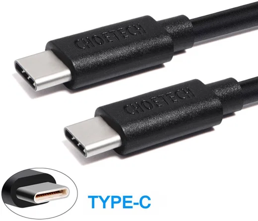 Choetech USB-C naar USB-C Kabel 3 Meter Zwart afbeelding 4