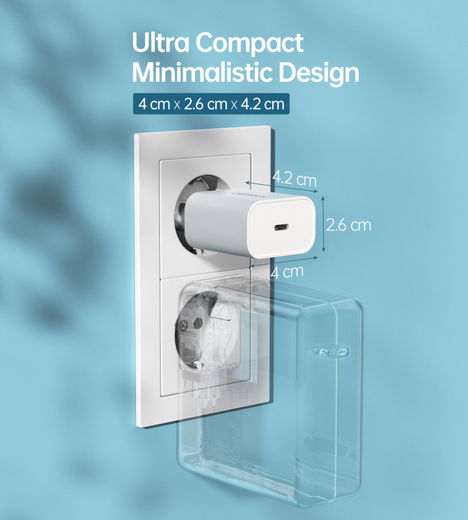 Choetech 20W PD Adapter met USB-C naar Lightning Kabel 1.2 Meter Zwart afbeelding 5