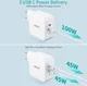 Choetech 100W Power Delivery USB-C Snellader voor Laptop / Macbook Wit afbeelding 8