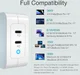 Choetech 100W Power Delivery USB-C Snellader voor Laptop / Macbook Wit afbeelding 9